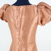 フラダンス 衣装 ワンピース ドレス ブラウン系 パンドール フラ ダンス 無地 シンプル Paondor 日本製 光沢 高級感 上品 ハワイアン アロハ 茶 鮮やか 華やか かわいい