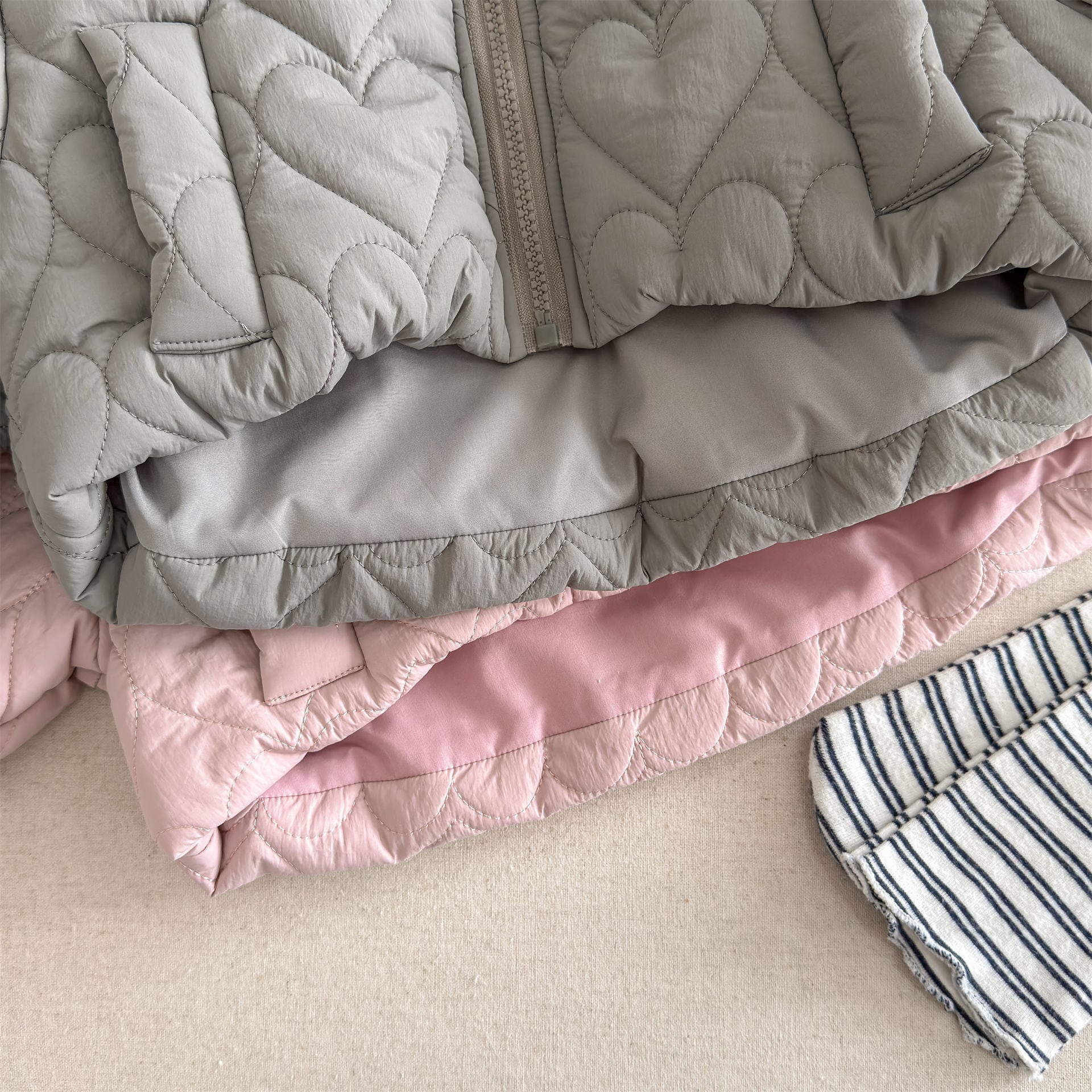 ハートキルティングショート丈アウター