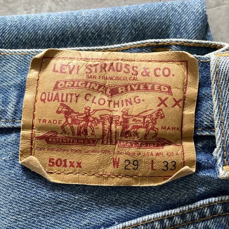W29 L33】90's US.Levis 501xx リーバイス エルパソ工場(520) ボタン裏