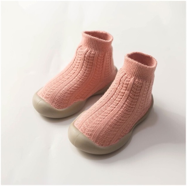 即納 靴下みたいな ベビーシューズ ニット ショート丈 ソックスシューズ Carina Kids Baby 送料無料