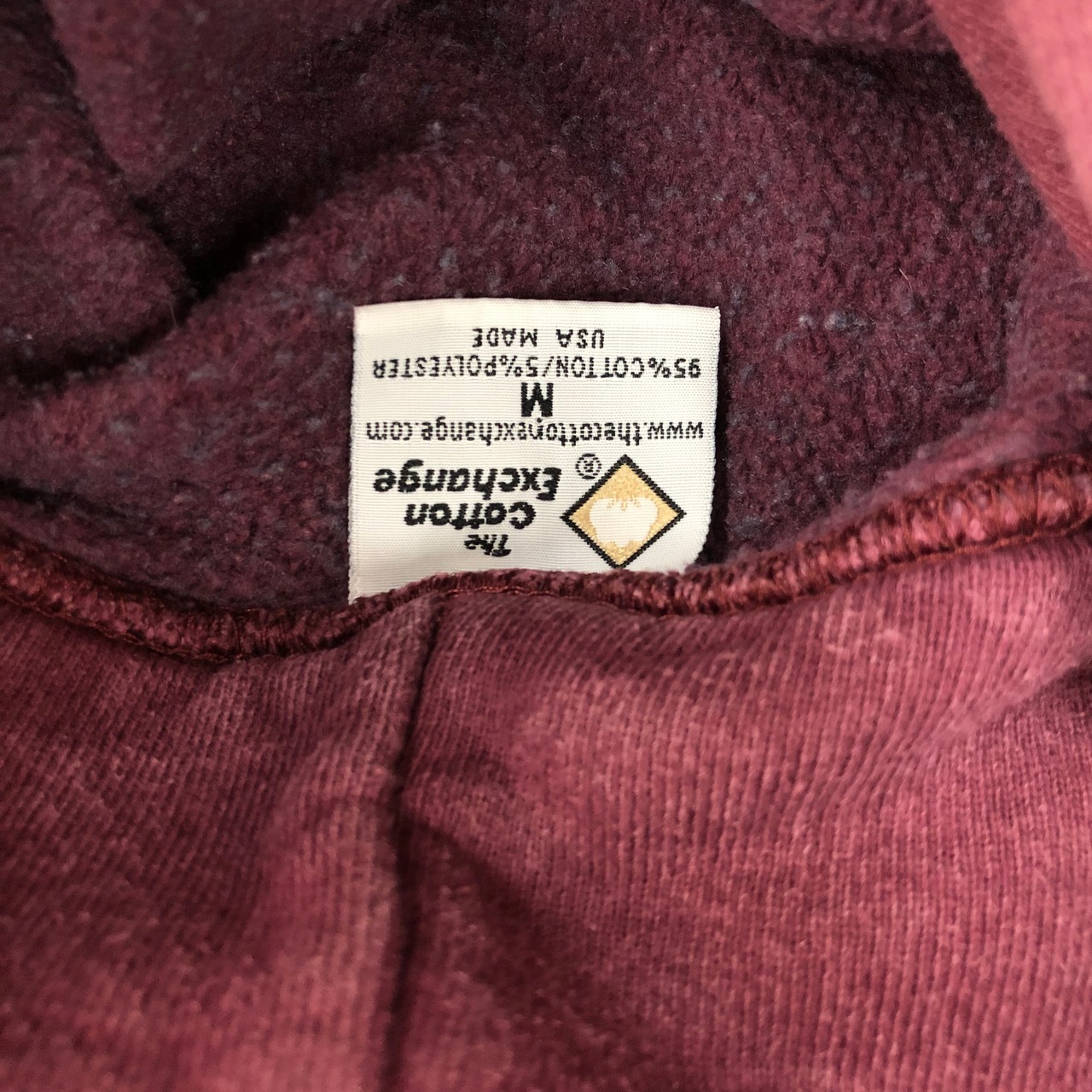 USA古着アメリカ製CottonExchangeリバースウィーブスタイルフーディ