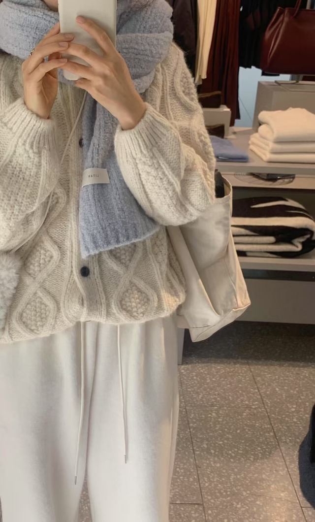 (予約) LITER / Baby alpaca boucle muffler 3color