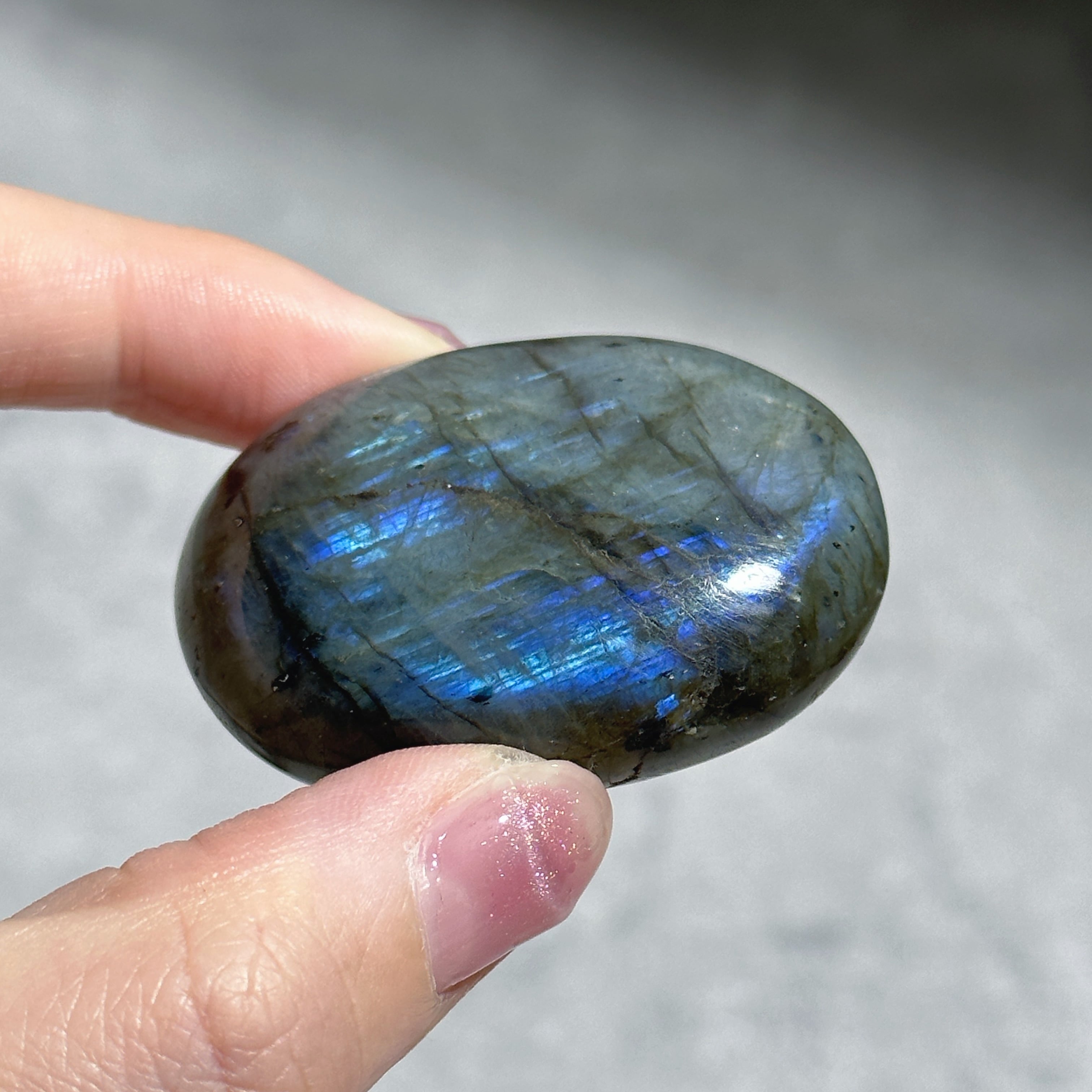 ラブラドライト パームストーン01◇ Labradorite palm stone ◇天然石