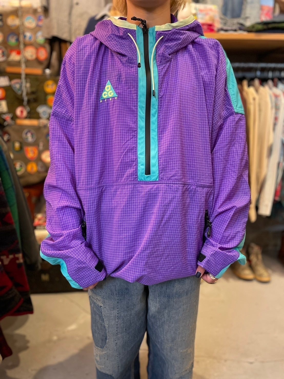 NIKE ACG WOVEN HOOD ANORAK JACKET 新品未使用品 | vintage NIKE ACG WOVEN HOOD ANORAK JACKET 新品未使用品 | vintage
