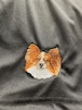 Dog embroidery comfortable shorts［Papillon］