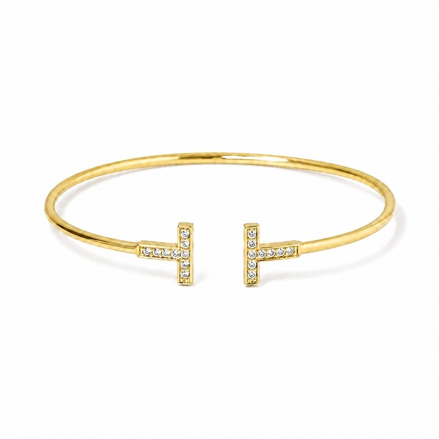 Twin Axis Bangle（ゴールド）