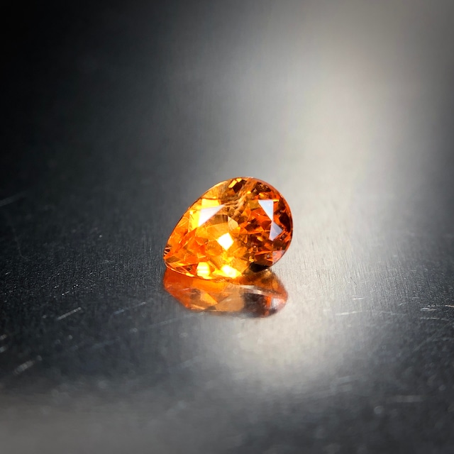 最も美しいオレンジ色 0.22ct UP 天然 マンダリンガーネット