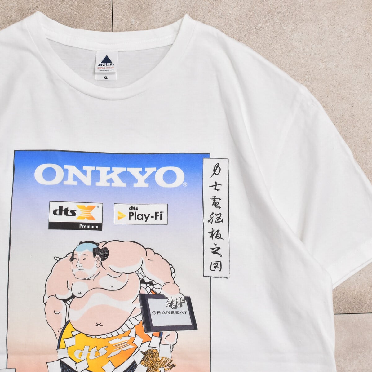 中古 古着 ビンテージ 80s 90s JAPAN 相撲 L 和柄 Tシャツ 希少