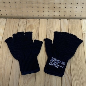 MILITARY　G.I. Fingerless Wool Glove　ミリタリー　ウールフィンガーレスグローブ　BLACK　