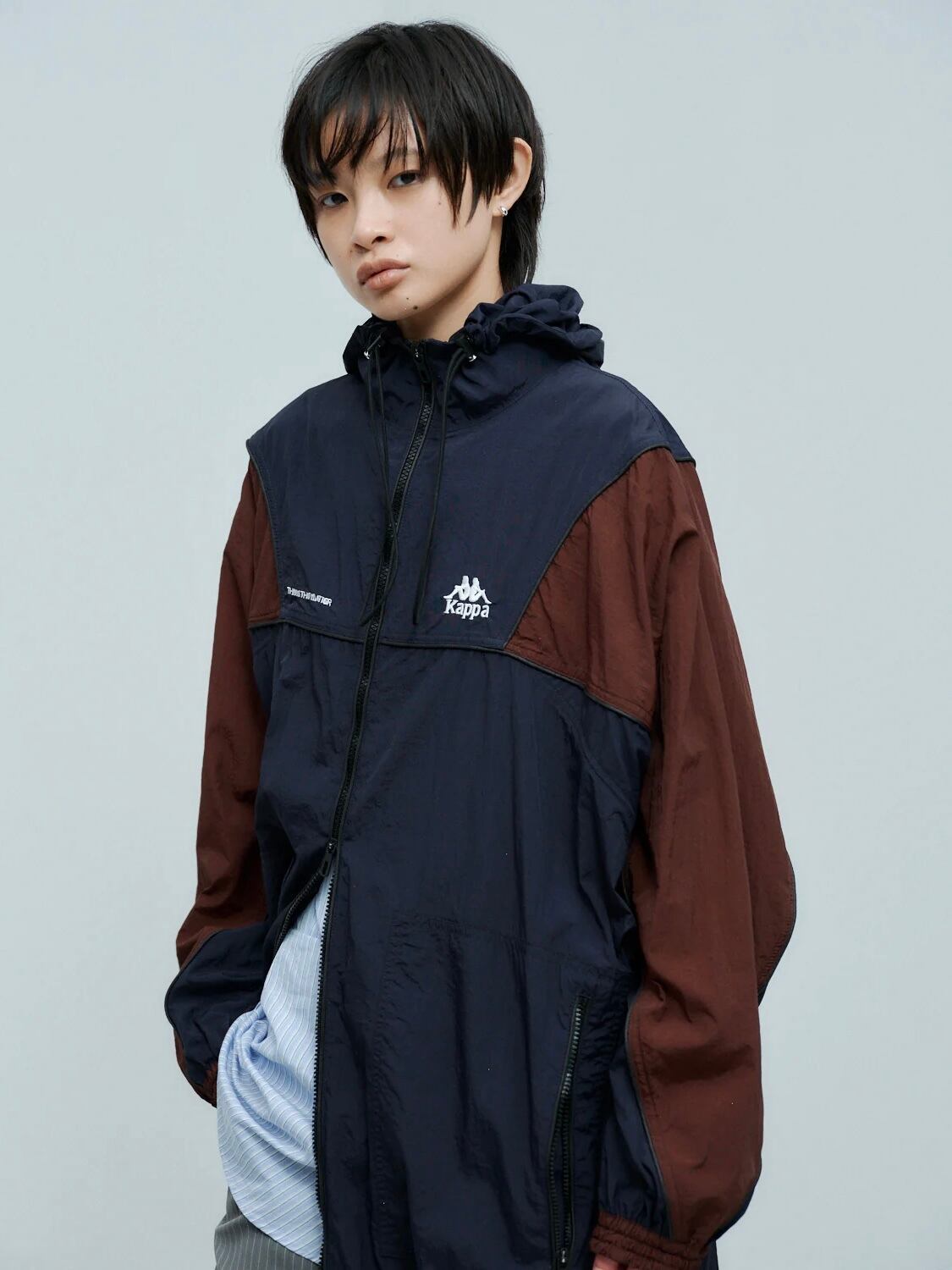 25SS】FETICO フェティコ / FAUX-LEATHER SATIN OFF-SHOULDER JUMPSUIT