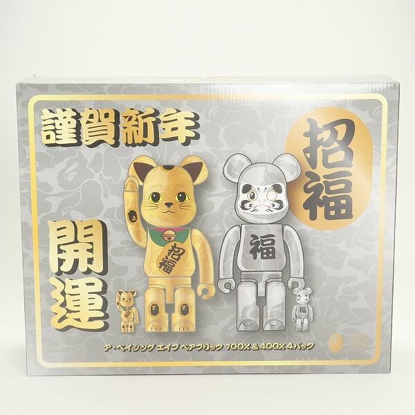 アベイシングエイプ 達磨 招き猫 ベアブリック be@rbrick 100％ BE