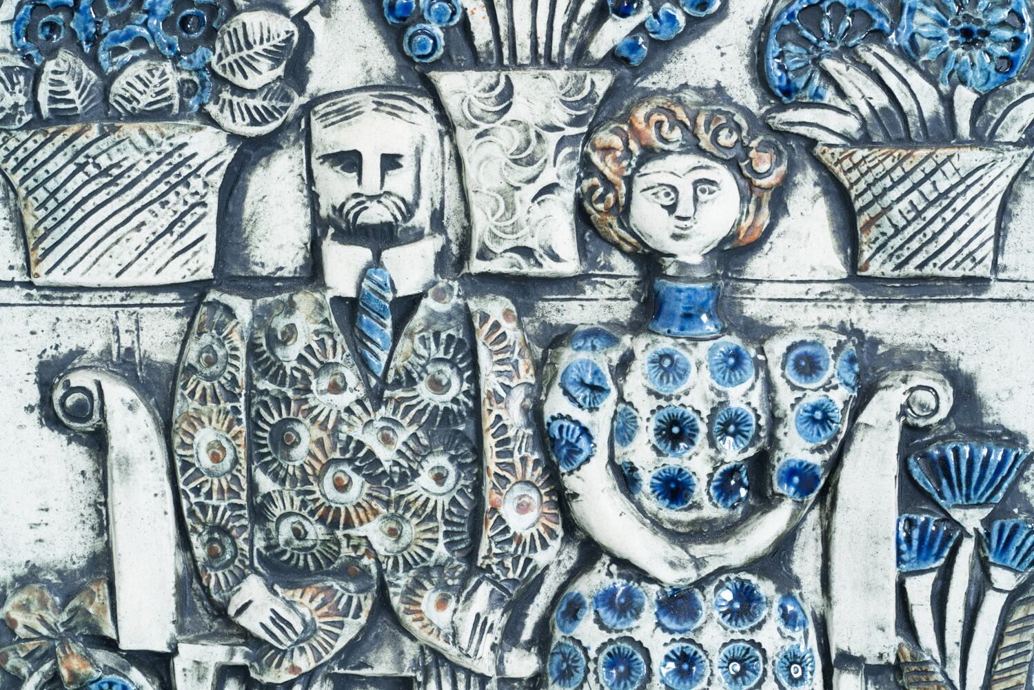 【レトロ品】ミシェルトーマス（Lisa ）子供の兵士 合板プリント壁掛け Lisa Larson | JUBILEUM Plaque | kaikki gallery | 北欧ヴィンテージ