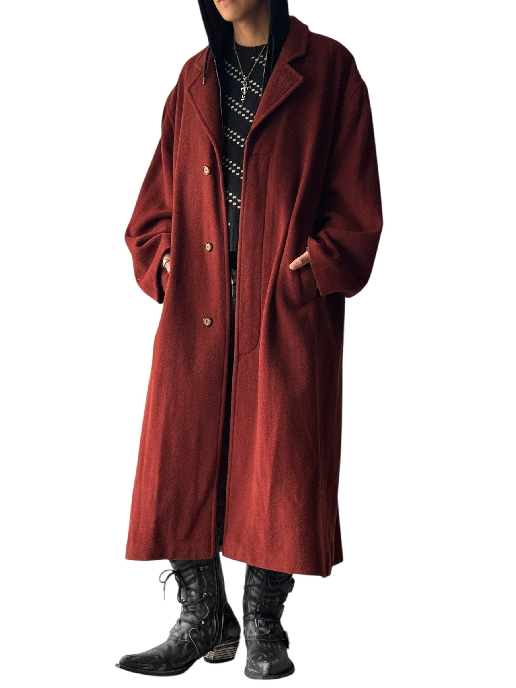 Used 80s コシノジュンコ♡ パーシモンレッド ウールギャバ ロングコート 2025年最新】JUNKO KOSHINO ロングコートの人気アイテム - メルカリ