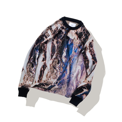 HATRA  KN01 Ink Scape Sweater