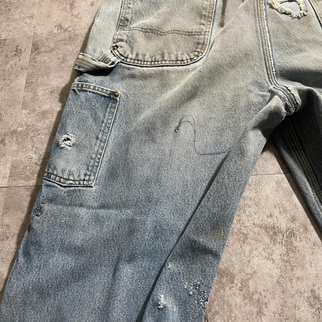 襤褸メキシコ製 デニム ダブルニー Carhartt B73 DST 38×30 | ib2