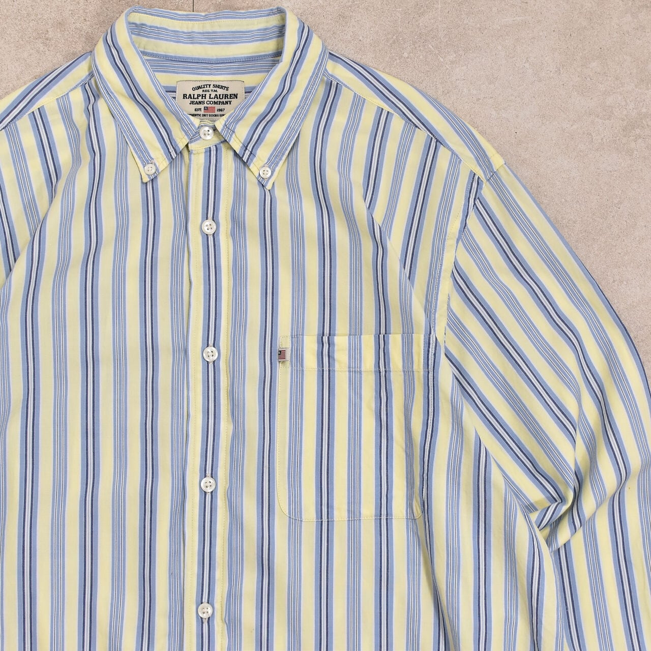 90s Ralph Lauren Jeans.co stripe shirt | 古着屋 grin days memory