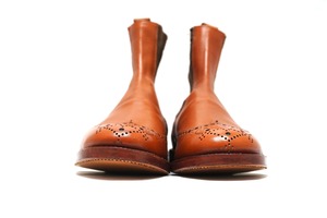 【TRICKER'S】筆記体ロゴ Side Gussets Boots C-Shade UK8-5
