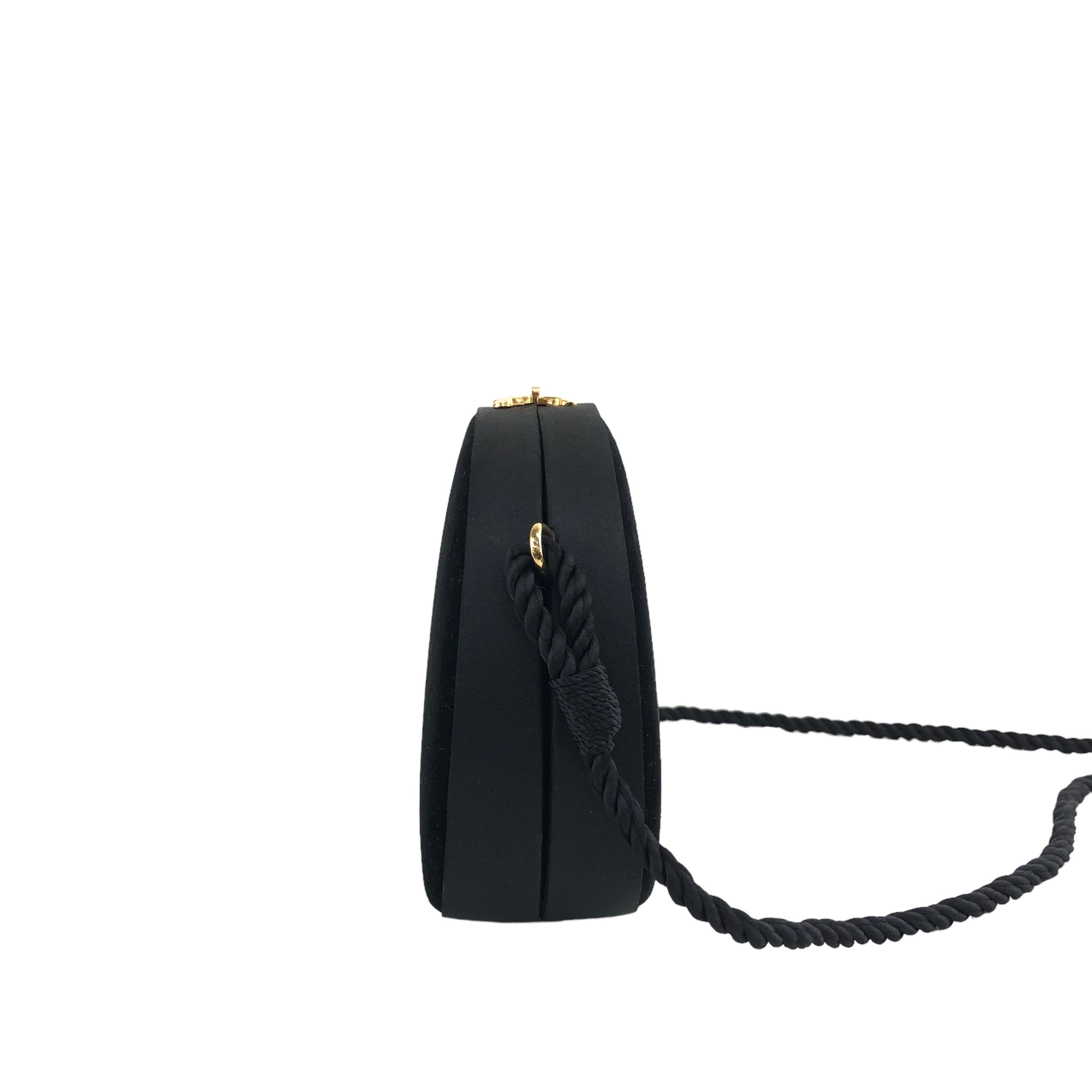 CELINE セリーヌ トリオンフ ターンロック ショルダーバッグ ブラック