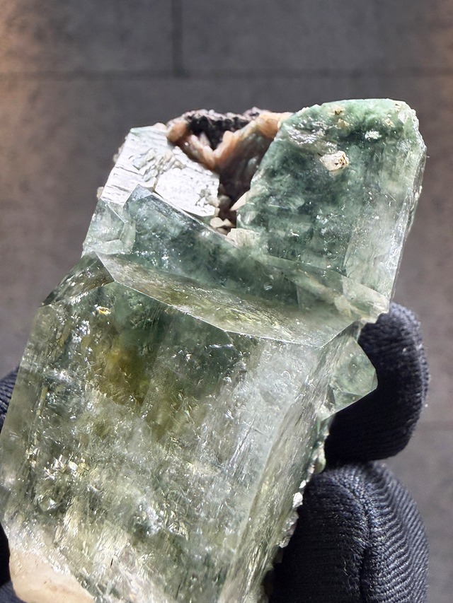 グリーンアポフィライト×スティルバイト【ML-0133】インド