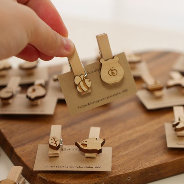 あんぐりシリーズ木製クリップ | plusalpha