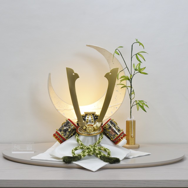 兜飾り【月光】Gekkou｜おしゃれ｜モダン｜今どき｜コンパクト｜五月人形｜端午の節句