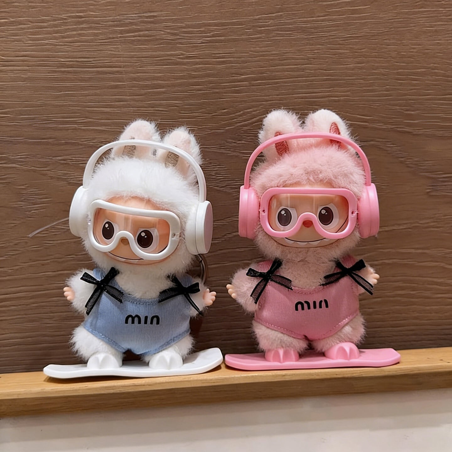 Labubu 4世代用 サマー ワンピース水着+メガネ+ヘッドフォン+