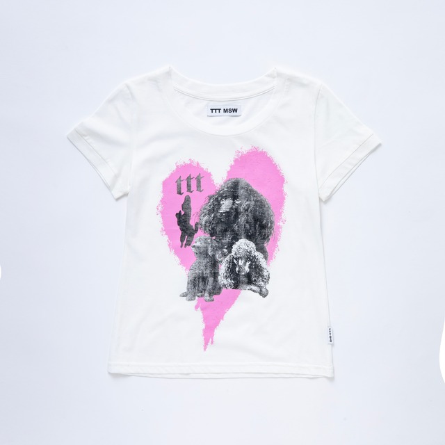 Trim poodle tee (WHITE)