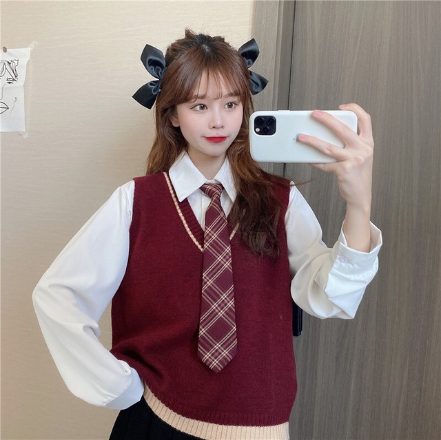 スプリングシャツ ブラウス ホワイト長袖スリーブレッドオータムウィンター ロング 春物 秋物 冬物 萌量不足49277965291