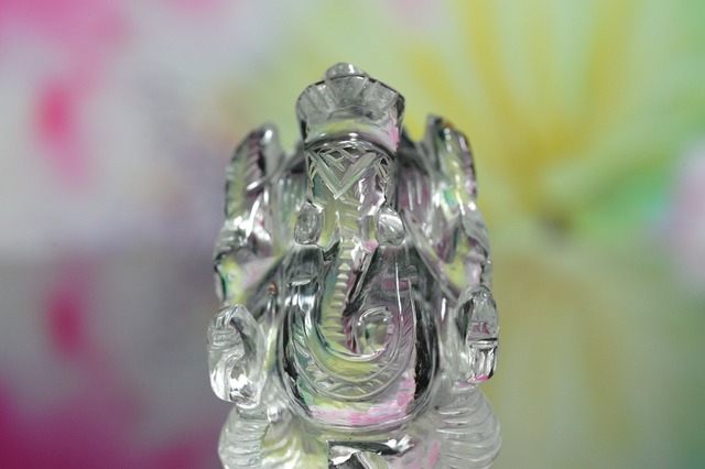 ガネーシュヒマール産 ヒマラヤ水晶 ガネーシャ像 53.3g