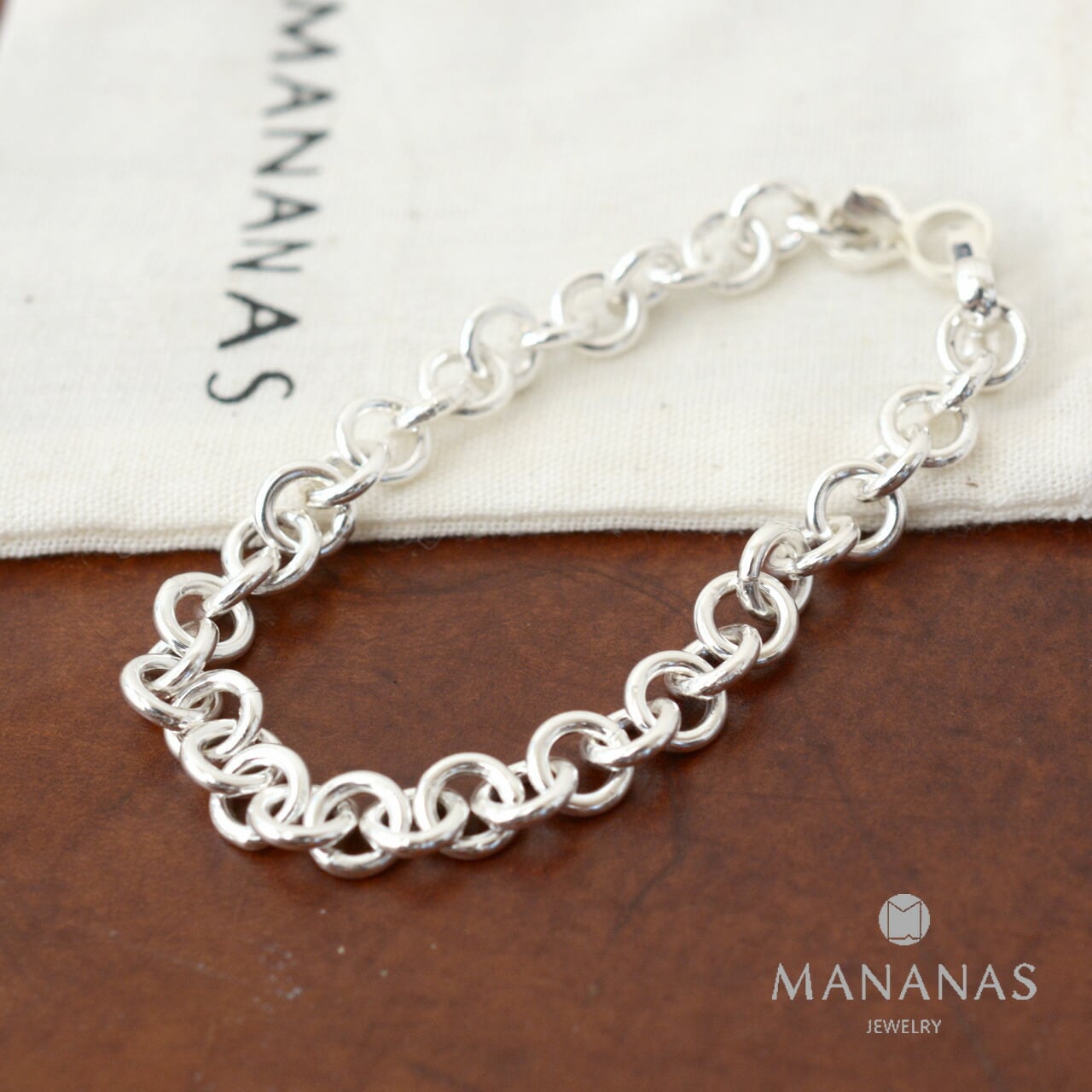 MANANAS [マナナス] Rolo Chain Bracelet(8mm) [BR-21015] ロロチェーンブレスレット・シルバー  925・MEN'S/LADY'S [2021AW] | refalt online store