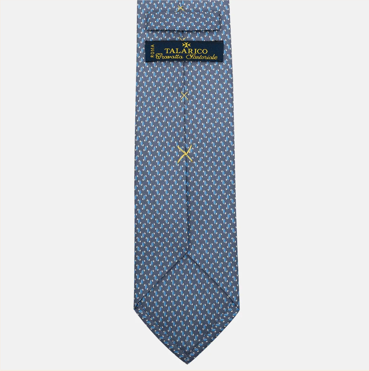 3-Fold Silk Tie, Micro Pattern, Grey - JC056668-6