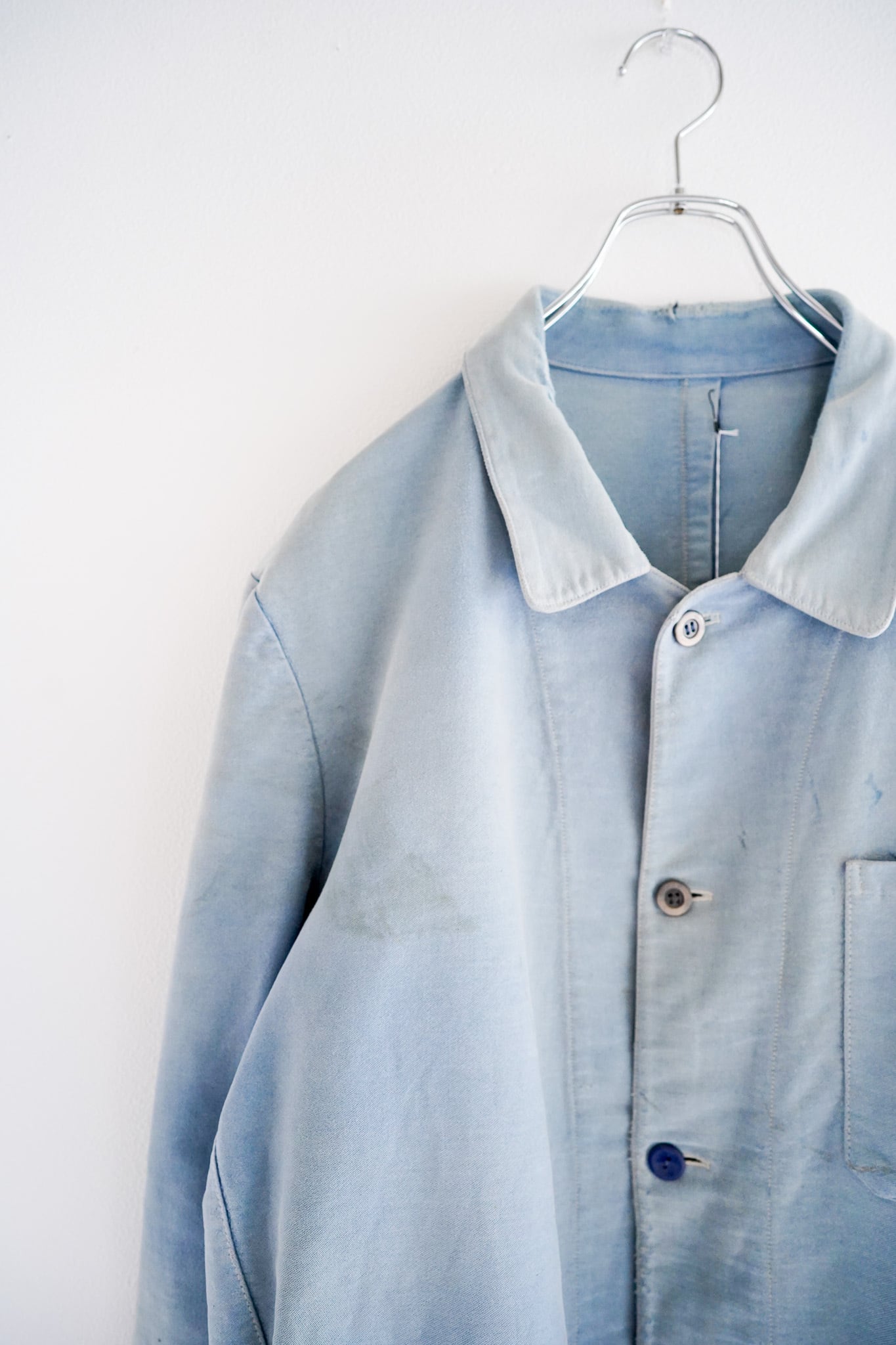 日曜まで　1950年代フランス ダブルブレスト　モールスキンJKT ジャケット 1950s KLM Kleding “Double Breasted” Moleskin jacket KLM Kleding社