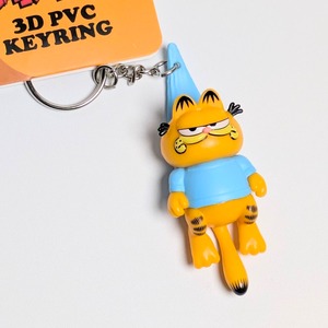 【 Garfield ( ガーフィールド ) 】 3D PVCキーホルダー 『 吊るされGarfield(笑) 』 〚アメリカン雑貨 アメトイ〛