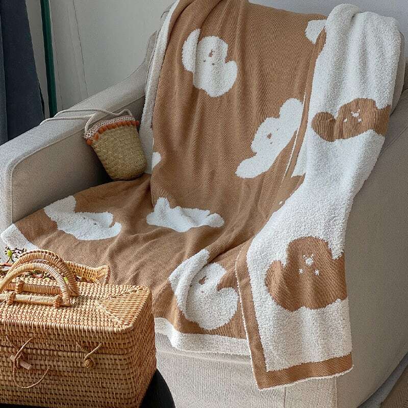 【BLANKET】パピーロゴニットブランケット