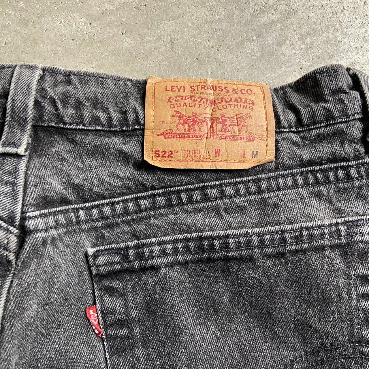 USA製 90年代 Levi's リーバイス 552 テーパード ブラックデニム ...