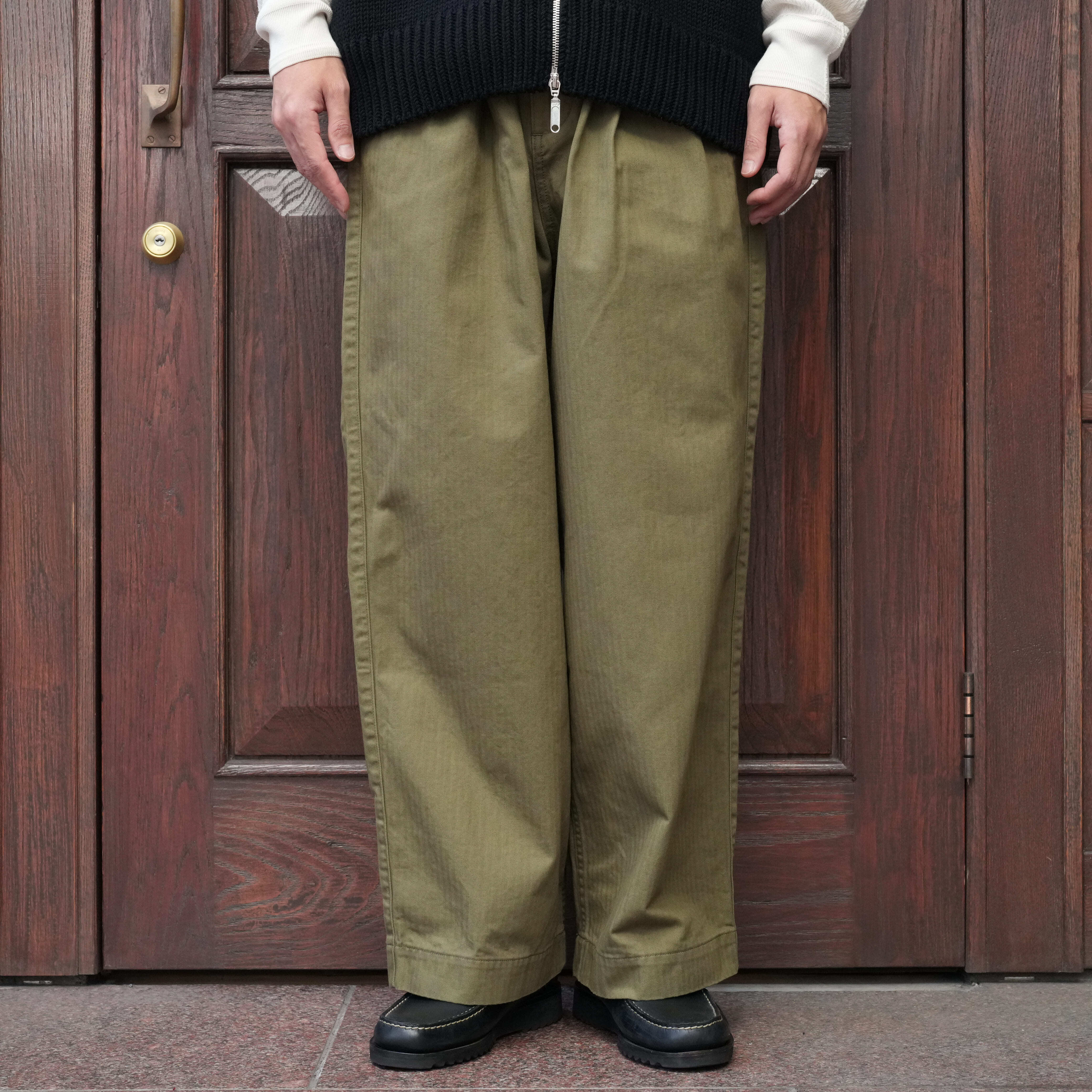 Gurank グランク24AW Melton work pants カーキ Gurank (グランク) 24AW 