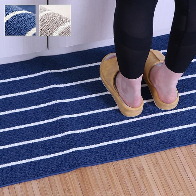 キッチンマット シンプルボーダー 45×120cm