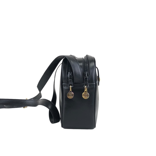 CELINE セリーヌ ショルダーバッグ ブラック ブラゾン レザー vintage ヴィンテージ オールド kan4ny