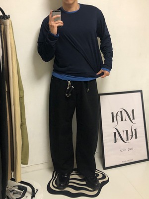 【1+1割引】Standard Layered Long Sleeve Tee (9color)