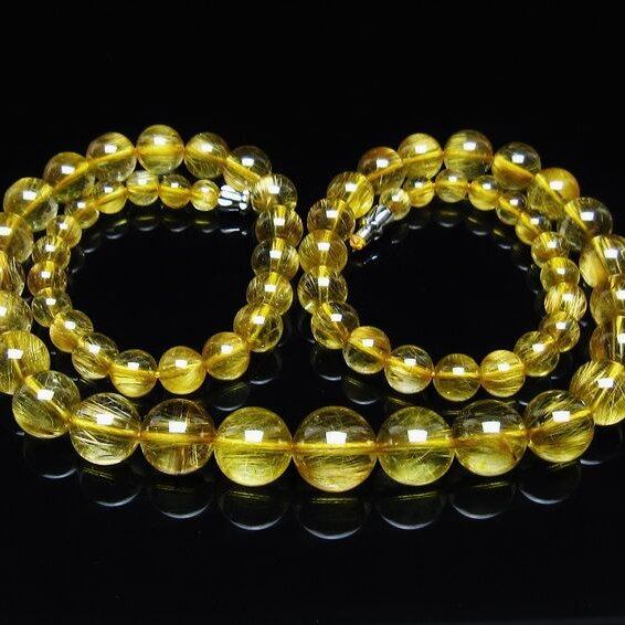 タイチンルチルクォーツ ネックレス 一点物 199-361