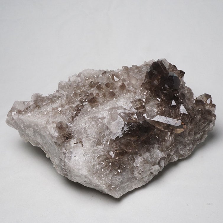 2Kg スモーキークォーツ クラスター 煙水晶 原石 モリオン 黒水晶 ブラジル産 一点物 282-507