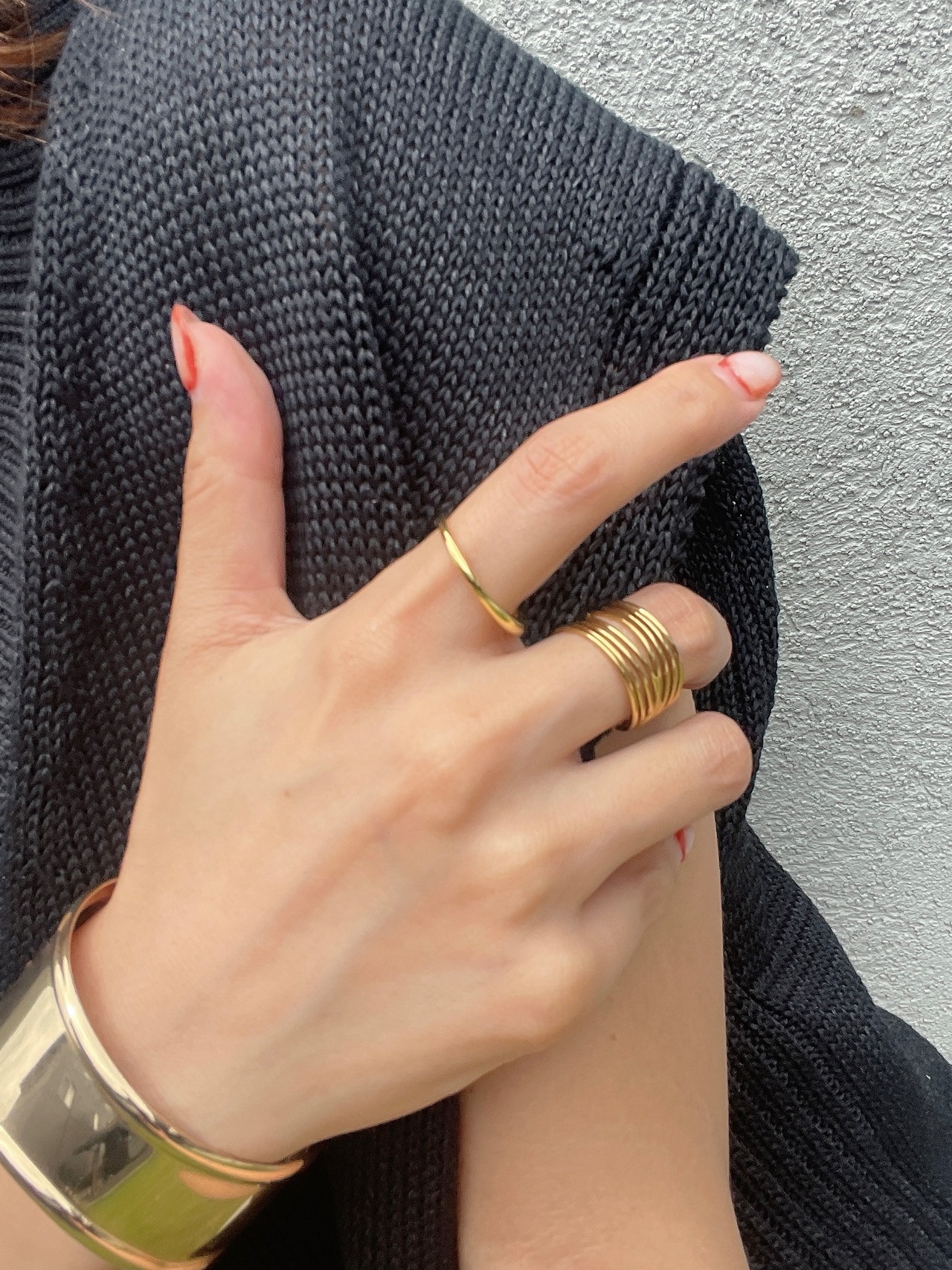 gold multiple ring