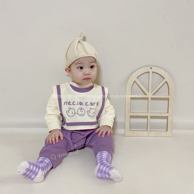 60 90 カバーオール 長袖 キャラクター 男の子 女の子 ベビー服 韓国風 可愛い 女の子 ベビー 子供服 Q Toworld キュートワールド 子供服 メール便は何点でも送料の合計は280円