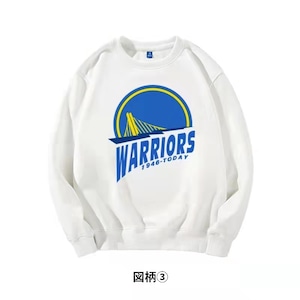 【トップス】Warriors 新しいバスケットボールジャンパー 2111040958J