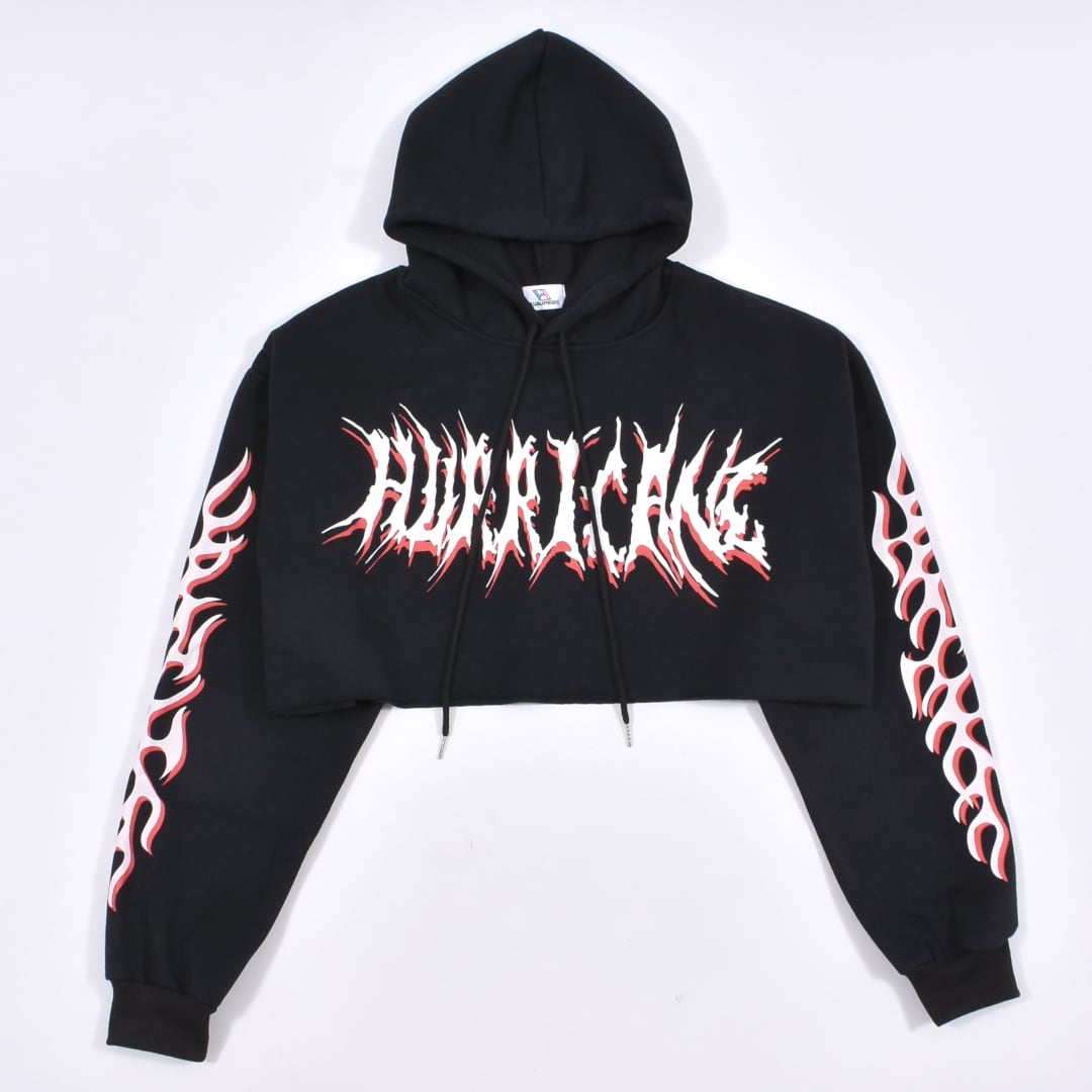 50%OFF】HURRICANEトライバル ショート丈パーカー(裏起毛