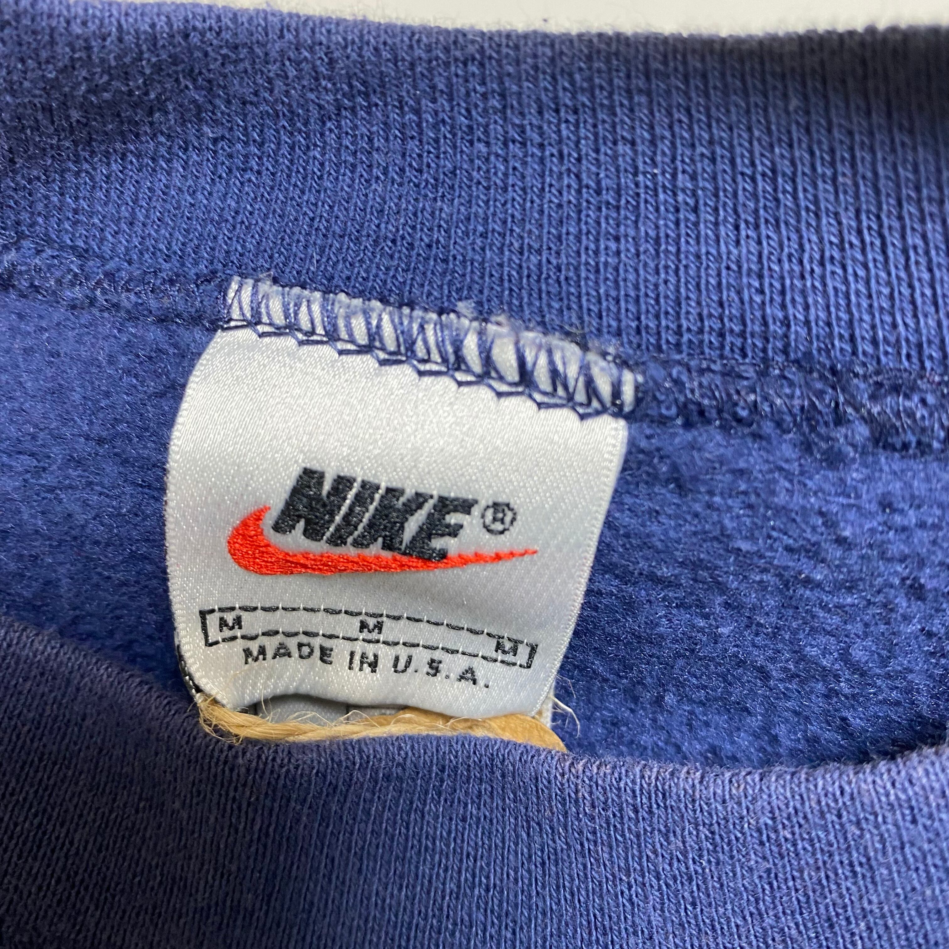 NIKE 80s 銀タグ いやらし スウェット 緑◎ USA産◎ゆるだぼ◎ 胸刺繍 
