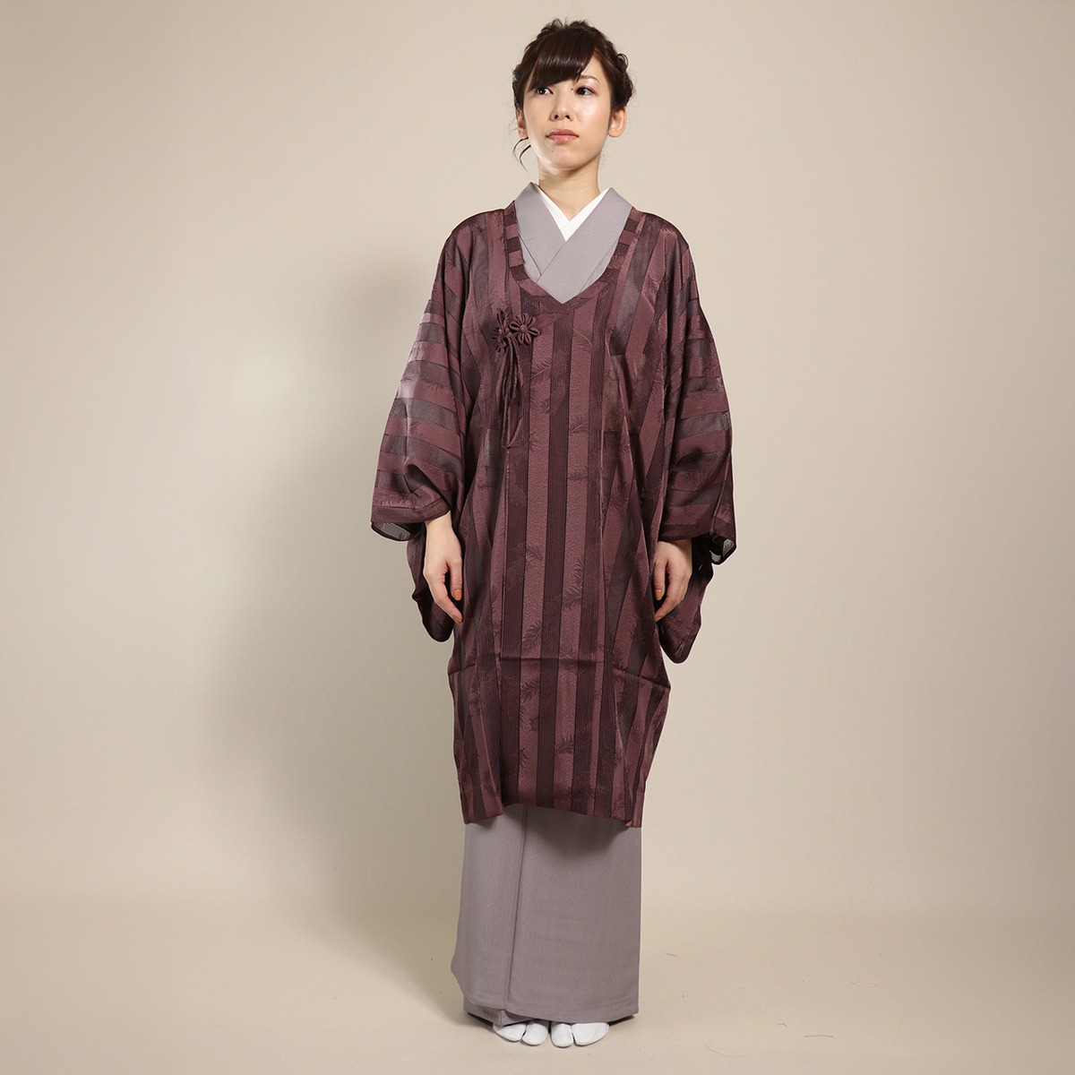 千代田衿 リバーシブルロング道行コート （千代田衿コートの仕立て）