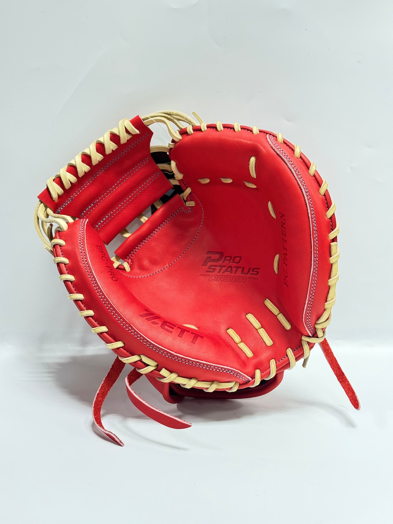 ZETT PROSTATUSーゼットプロステイタス michii supreme order 硬式グローブ ゼットミチイオリジナルグローブ 右投げ用 222型 中村モデル ディープオレンジ×パステルブラウン 71・画像6