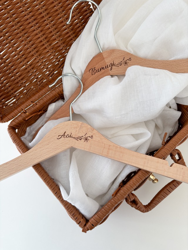 【Original】[❶本]ネームキッズハンガー (送料込)