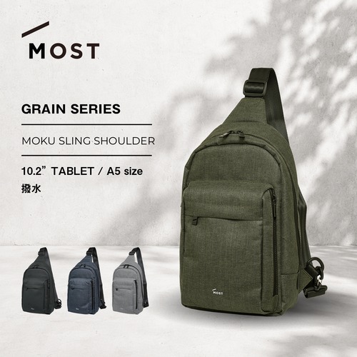 MOST モスト mokuスリングショルダー ボディバッグ ワンショルダー コンパクト 軽量 撥水 GRAINシリーズ MS-5432